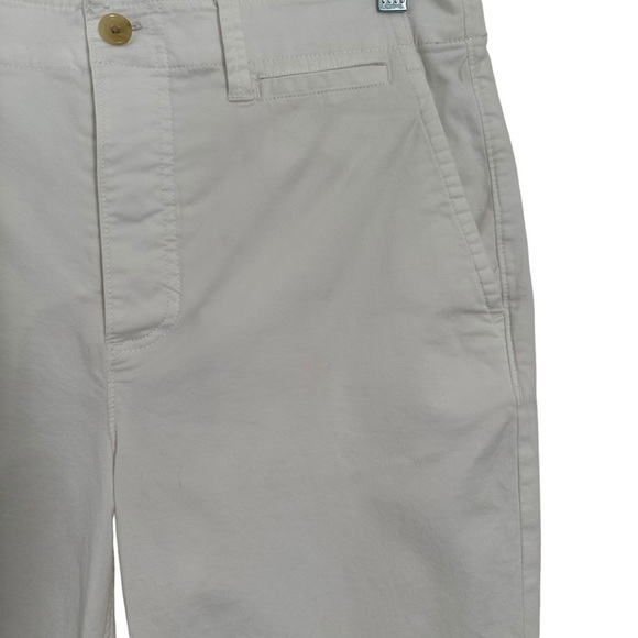 EVERLANE ORGANIC COTTON WHITE STRAIGHT LEG CROP PANTS SIZE 12 - Picture 7 of 13